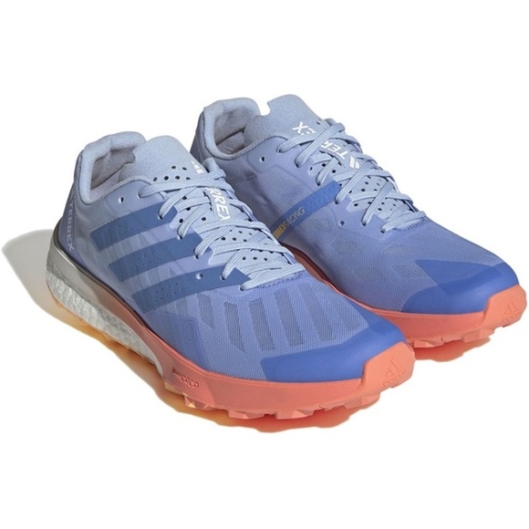 Adidas TERREX Speed Ultra Running Sneakers/ Shoes, Women’s Blue and Coral Fusion - Picture 1 of 15